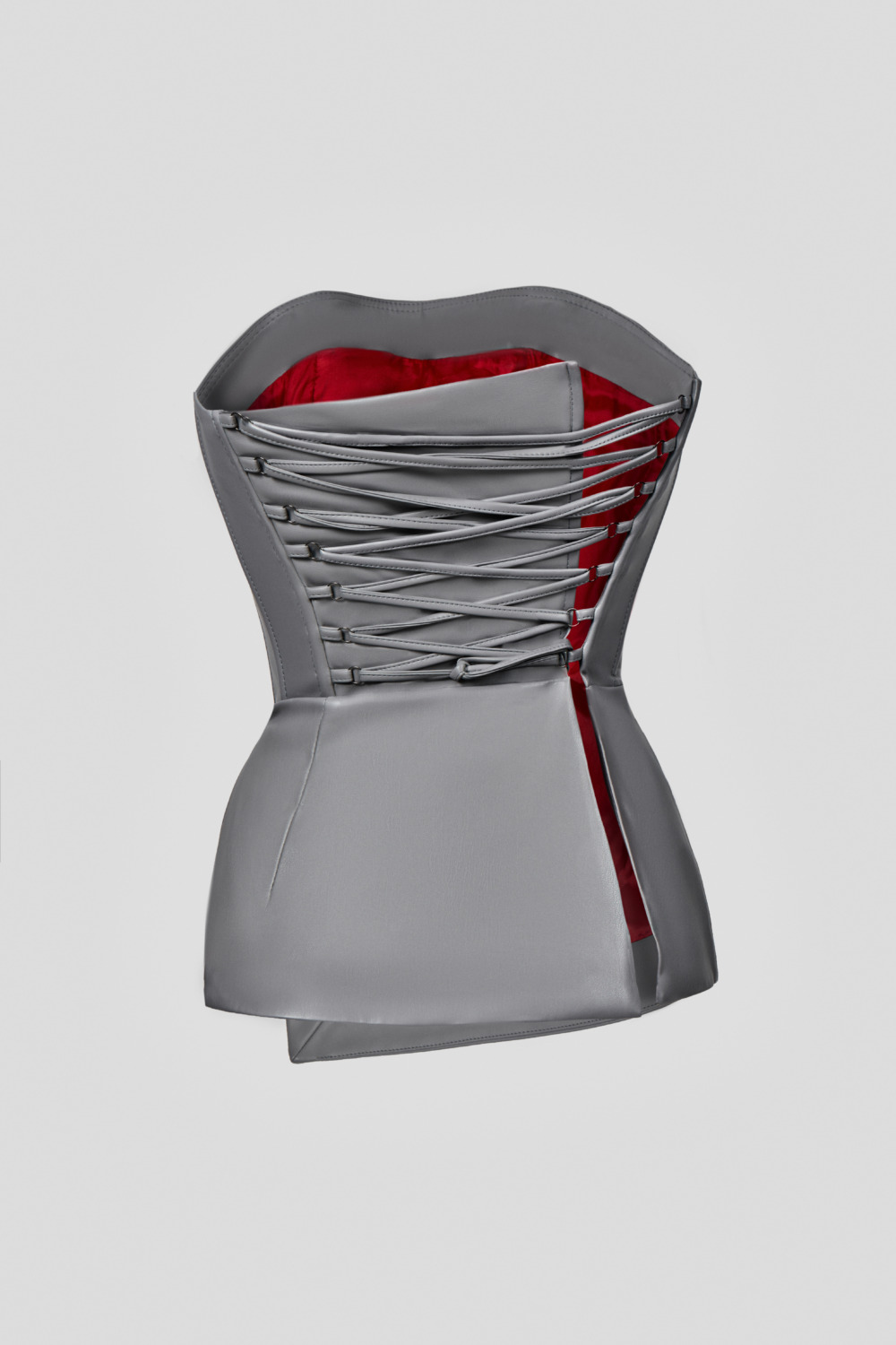 Grey lace-up corset (SKU 736/1.1)