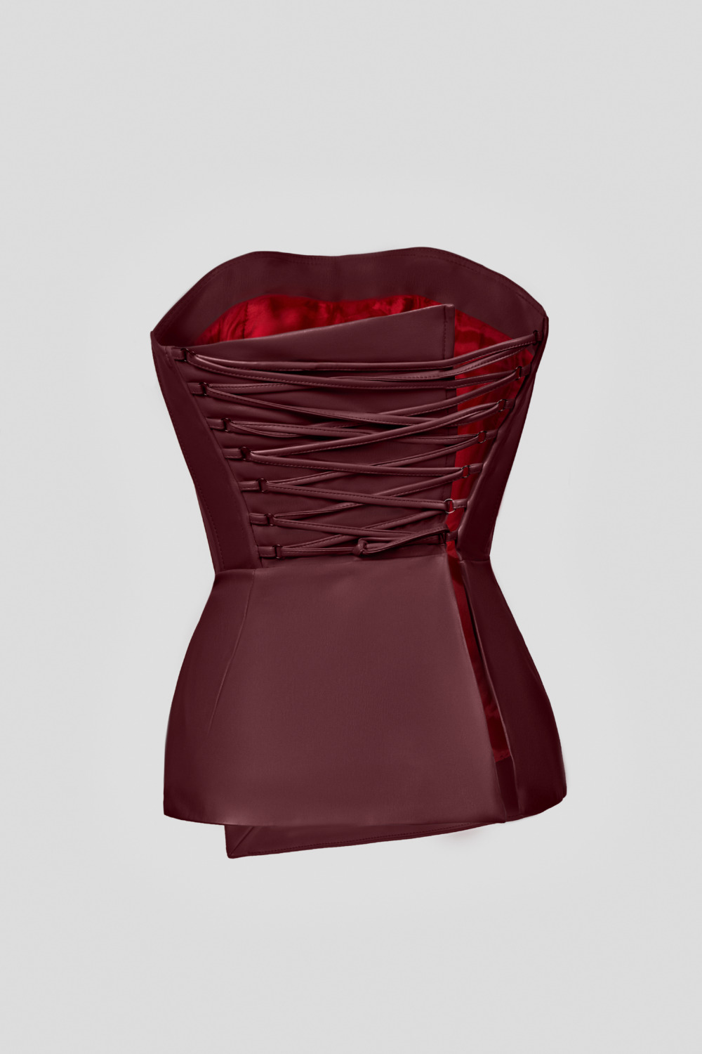 Bordeaux lace-up corset (SKU 736/13)