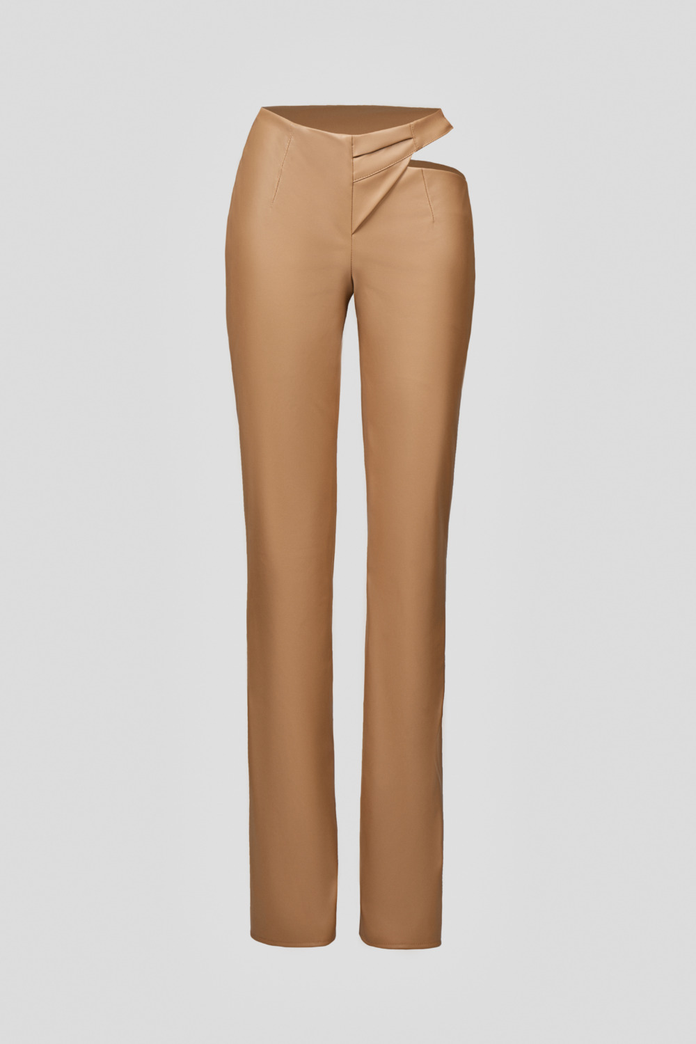 Beige trousers with a thigh slit (SKU 740/3)