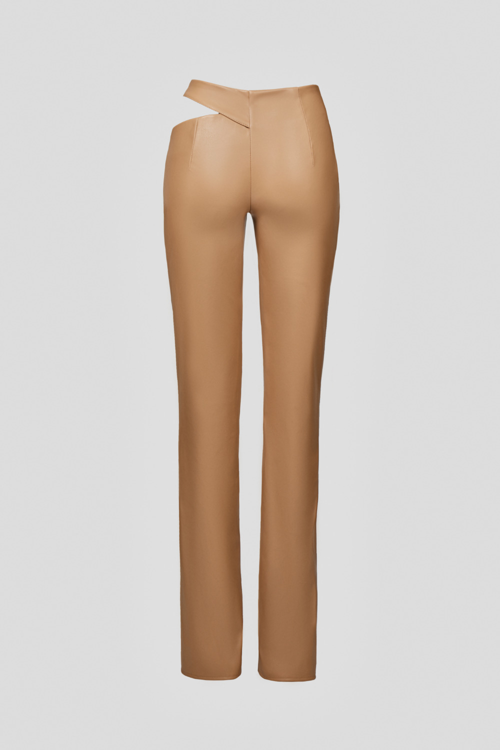 Beige trousers with a thigh slit (SKU 740/3)