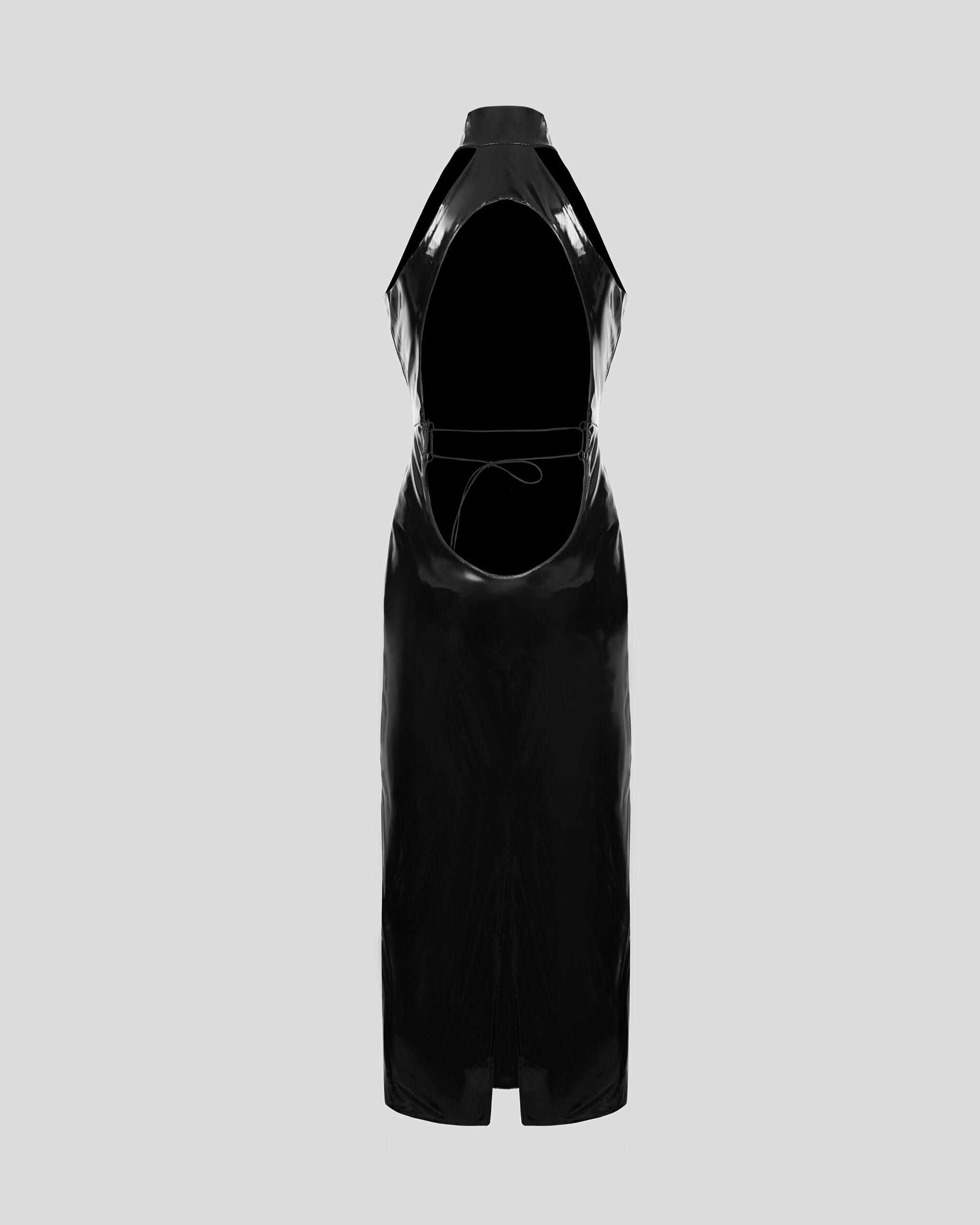 Black Midi Dress with Open Back (SKU 770/1)
