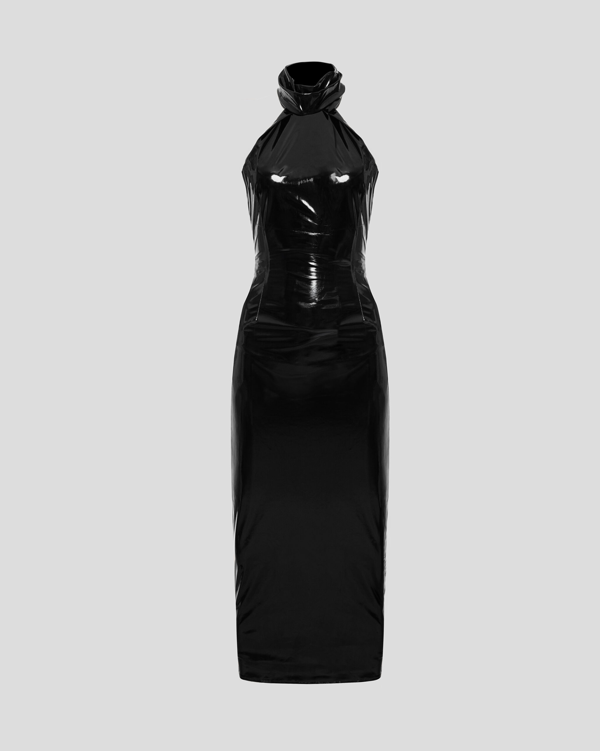 Black Midi Dress with Open Back (SKU 770/1)
