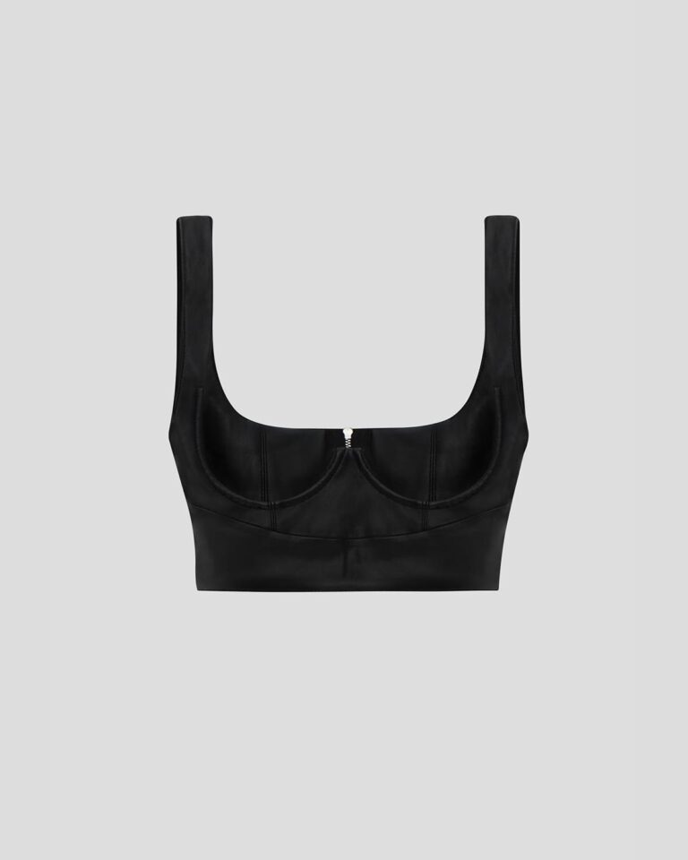 Top corsetto nero