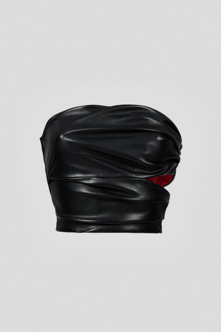 Haut drapé noir