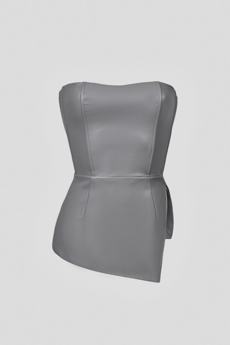 Grey lace-up corset (SKU 736/1.1)