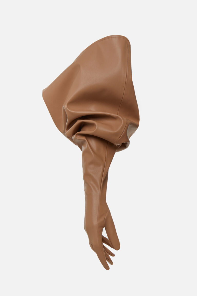 Gant en cuir beige