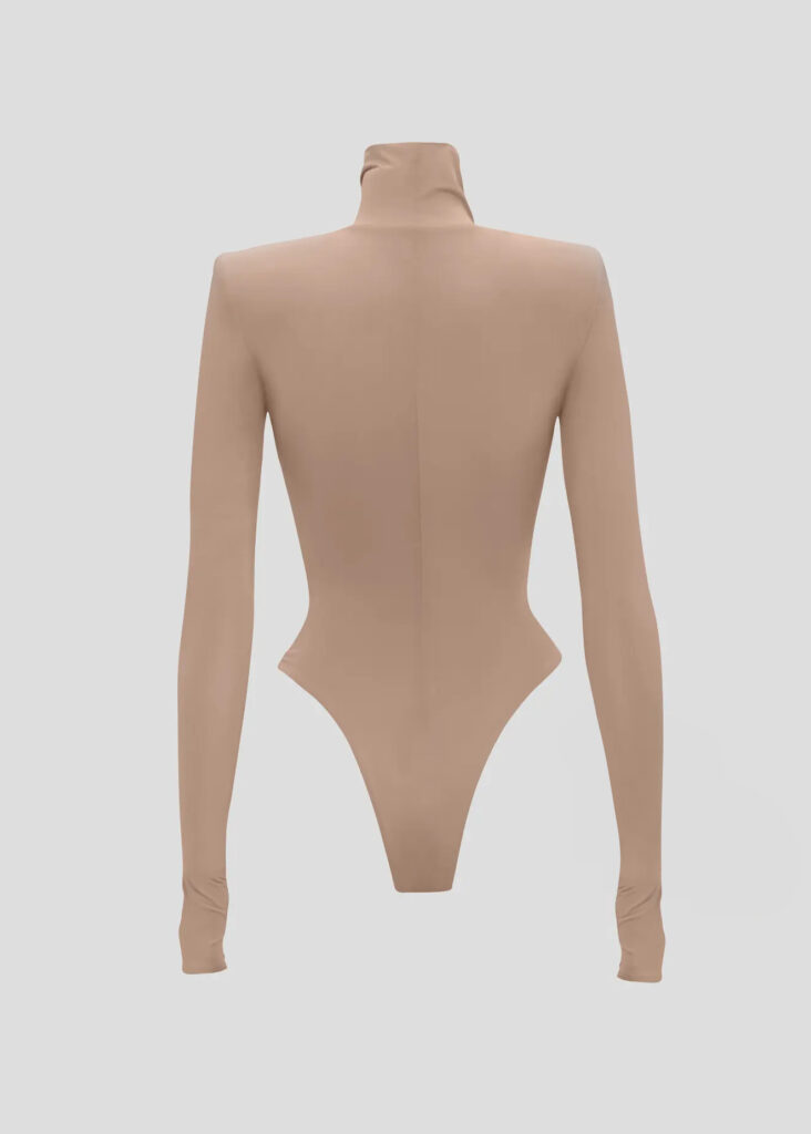 Beige long-sleeved bodysuit (SKU 747/3)