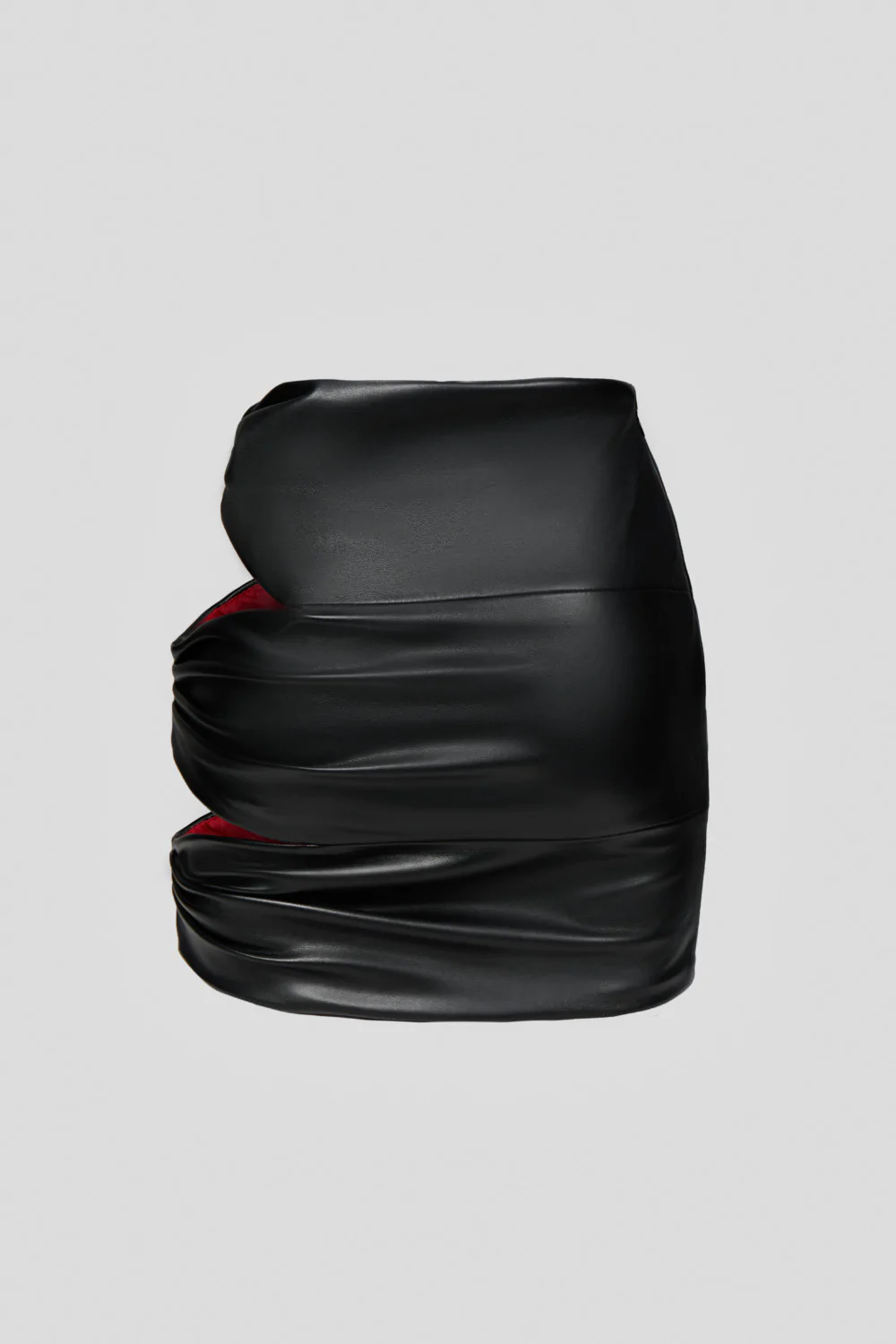 Drapped black mini skirt (SKU 735/1)