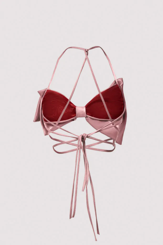 Pink bow top (SKU 742/6)