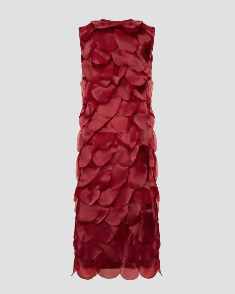 Bordeaux Dress with Voluminous Elements (SKU 768/13)