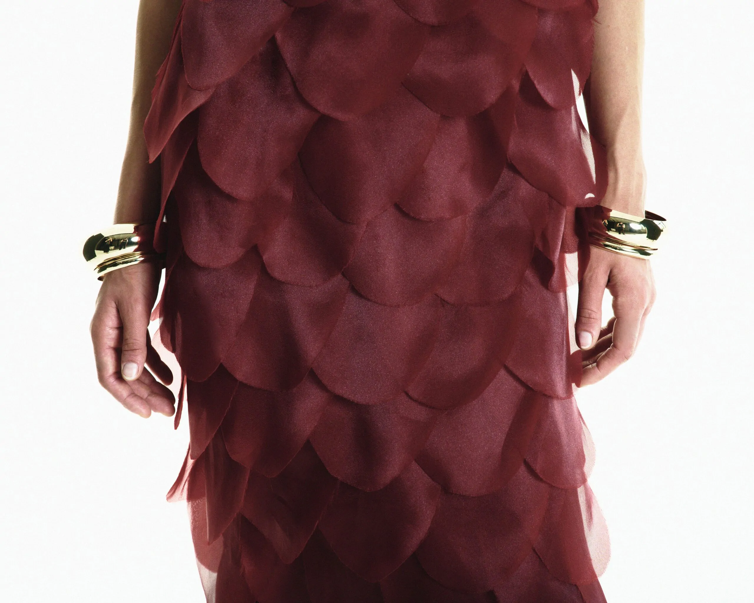 Bordeaux Dress with Voluminous Elements (SKU 768/13)