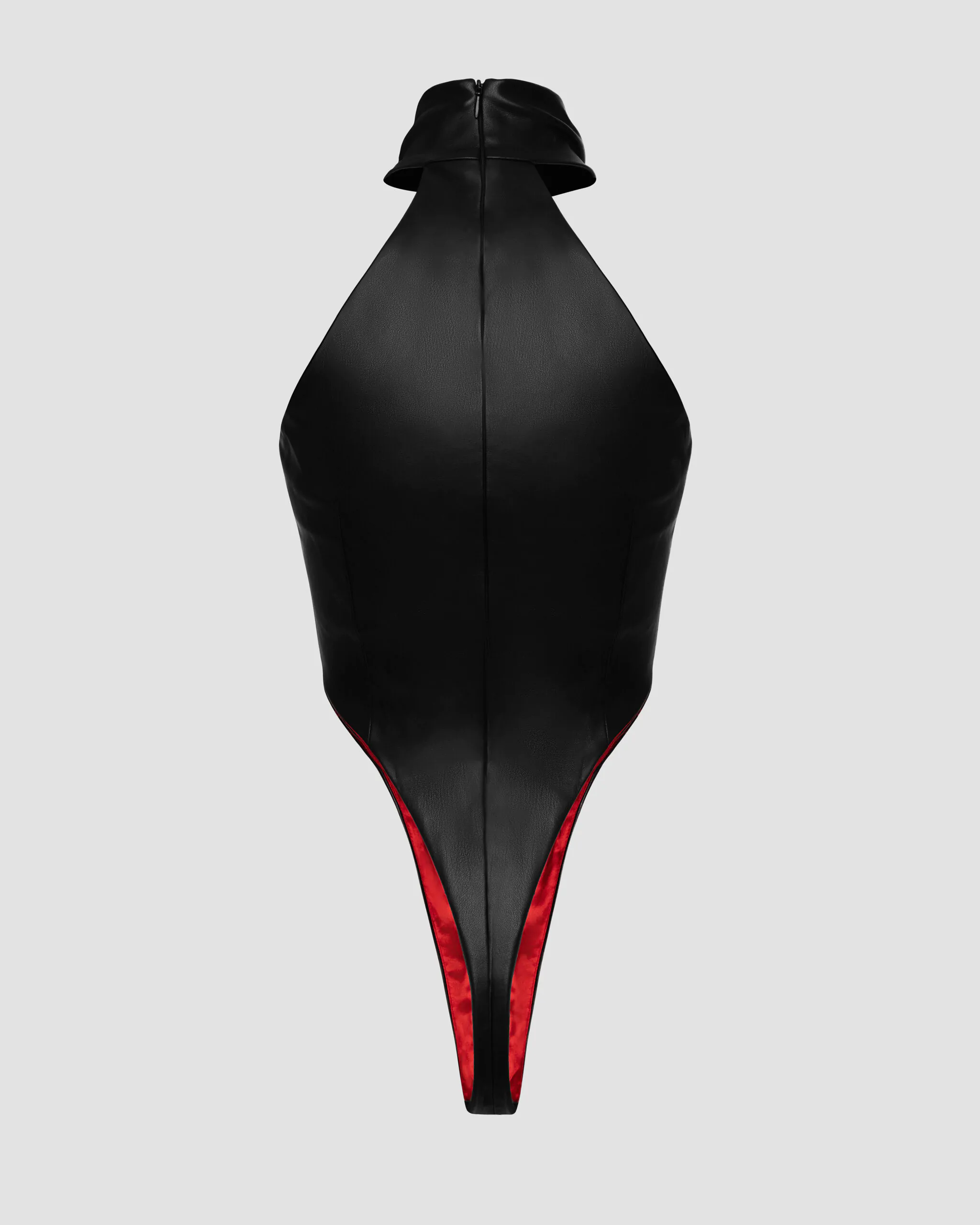 Leather Bodysuit with Cut-Outs (SKU 769/1)