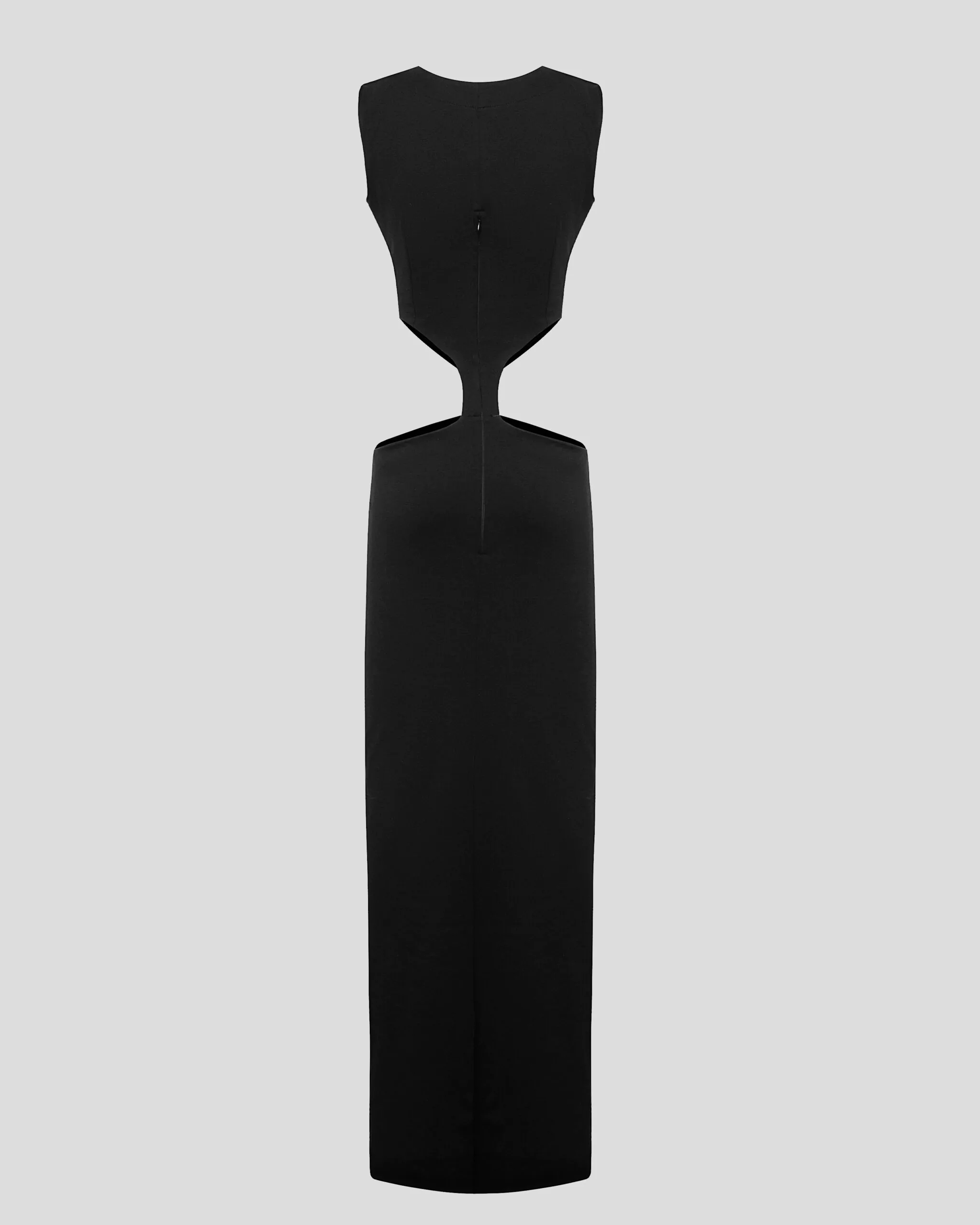 Black Dress with Waist Cut-Outs (SKU 774/1)
