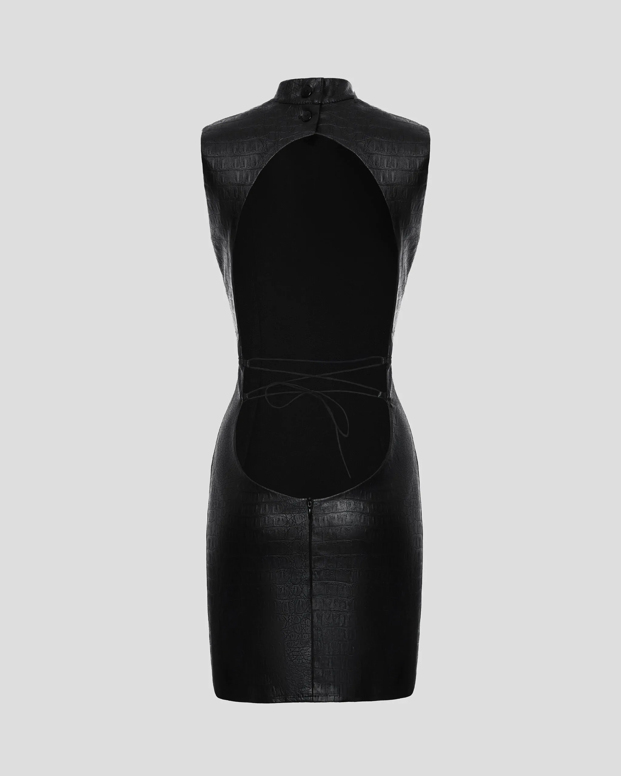 Black Textured Mini Dress (SKU 777/1)