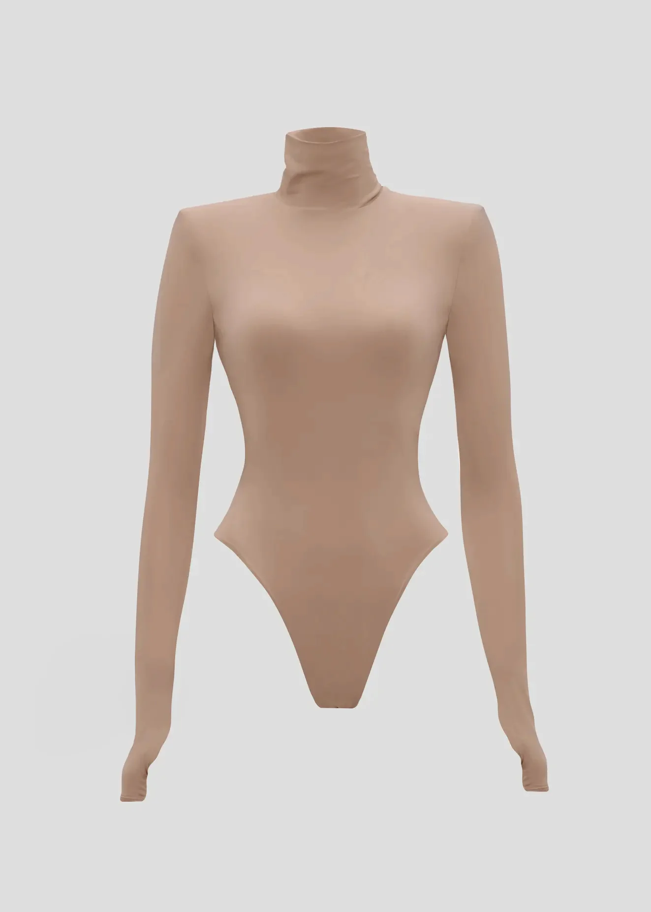 Beige long-sleeved bodysuit (SKU 747/3)