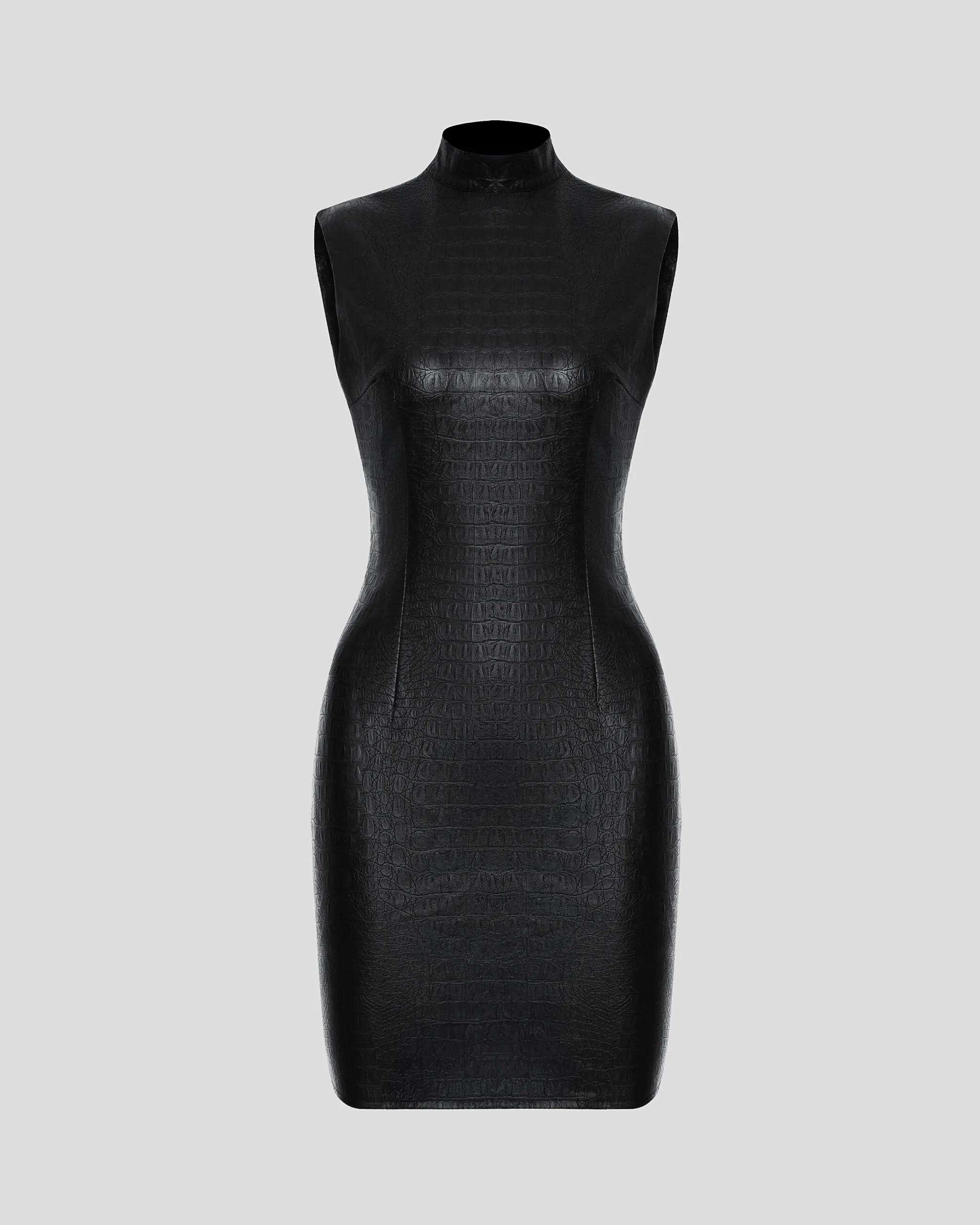 Black Textured Mini Dress (SKU 777/1)