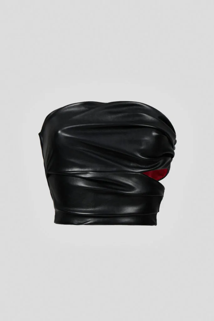 Drapped black top (SKU 734/1)