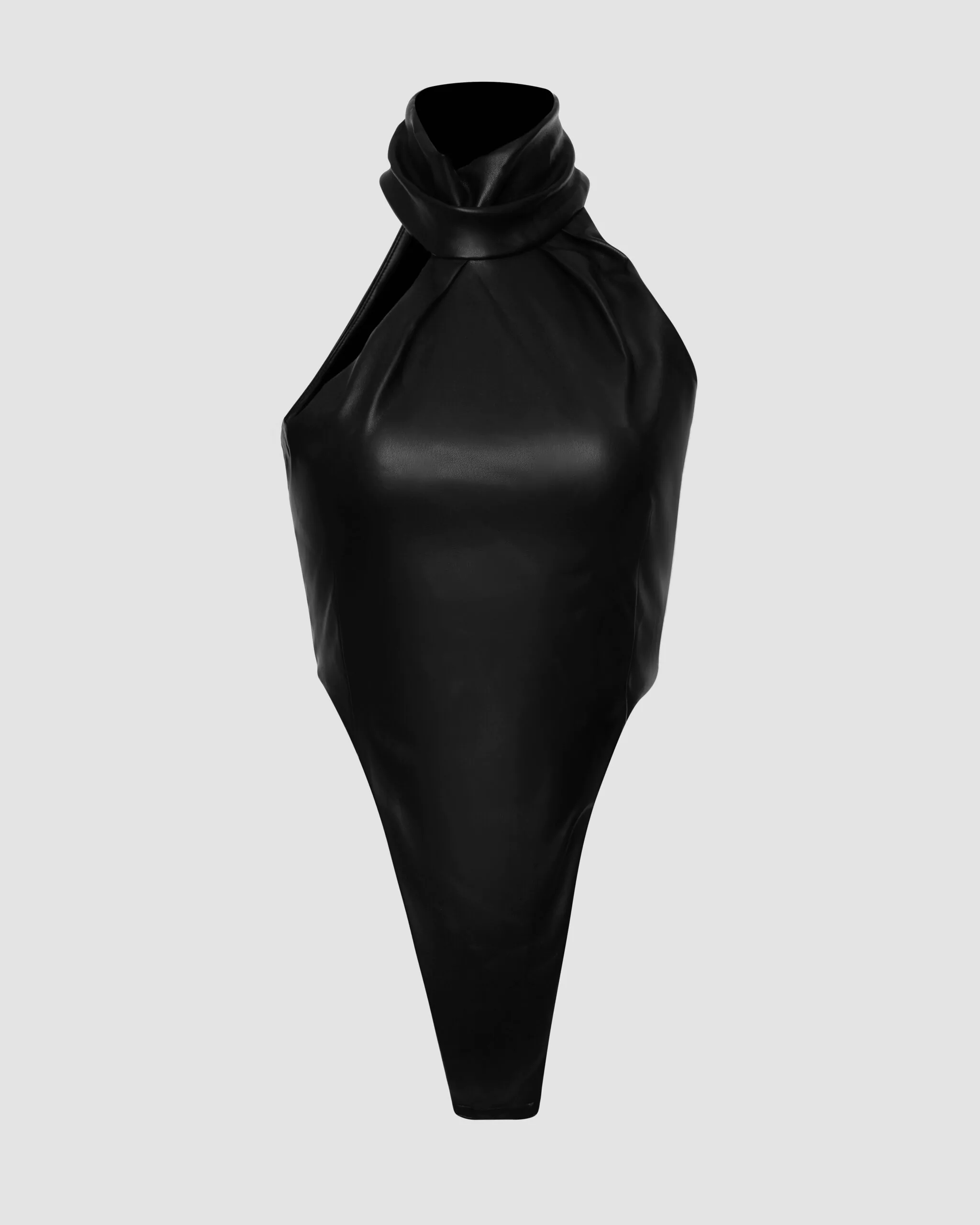 Leather Bodysuit with Cut-Outs (SKU 769/1)