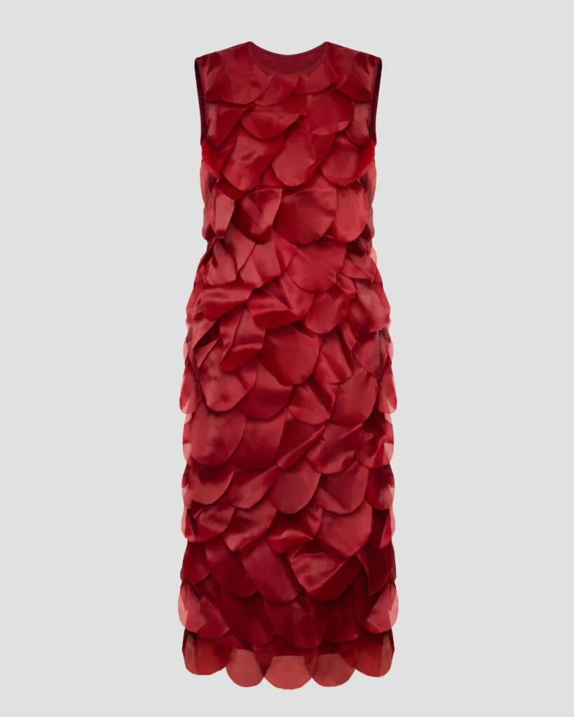 Bordeaux Dress with Voluminous Elements (SKU 768/13)