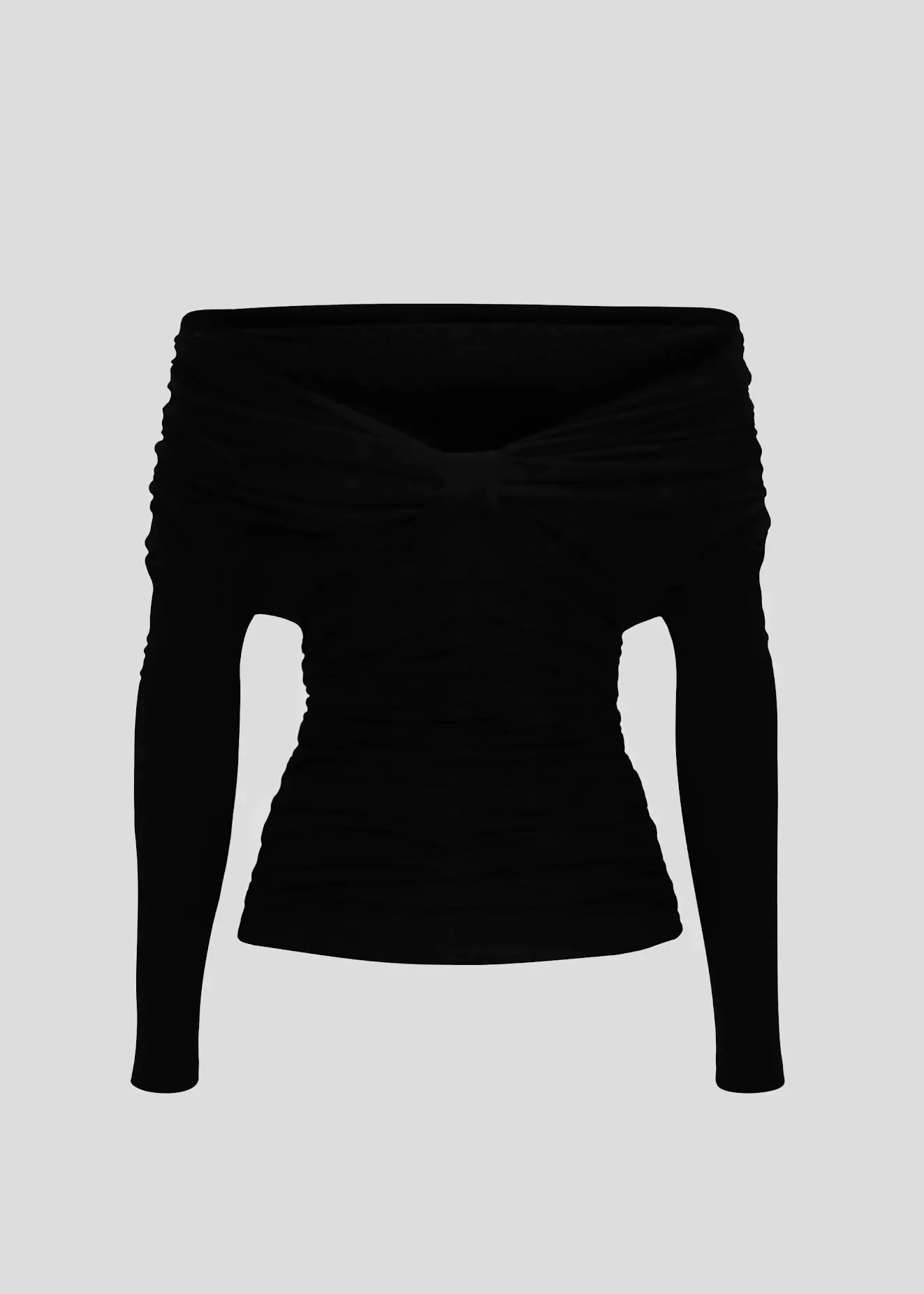 Black blouse with open shoulders (SKU 748/1)