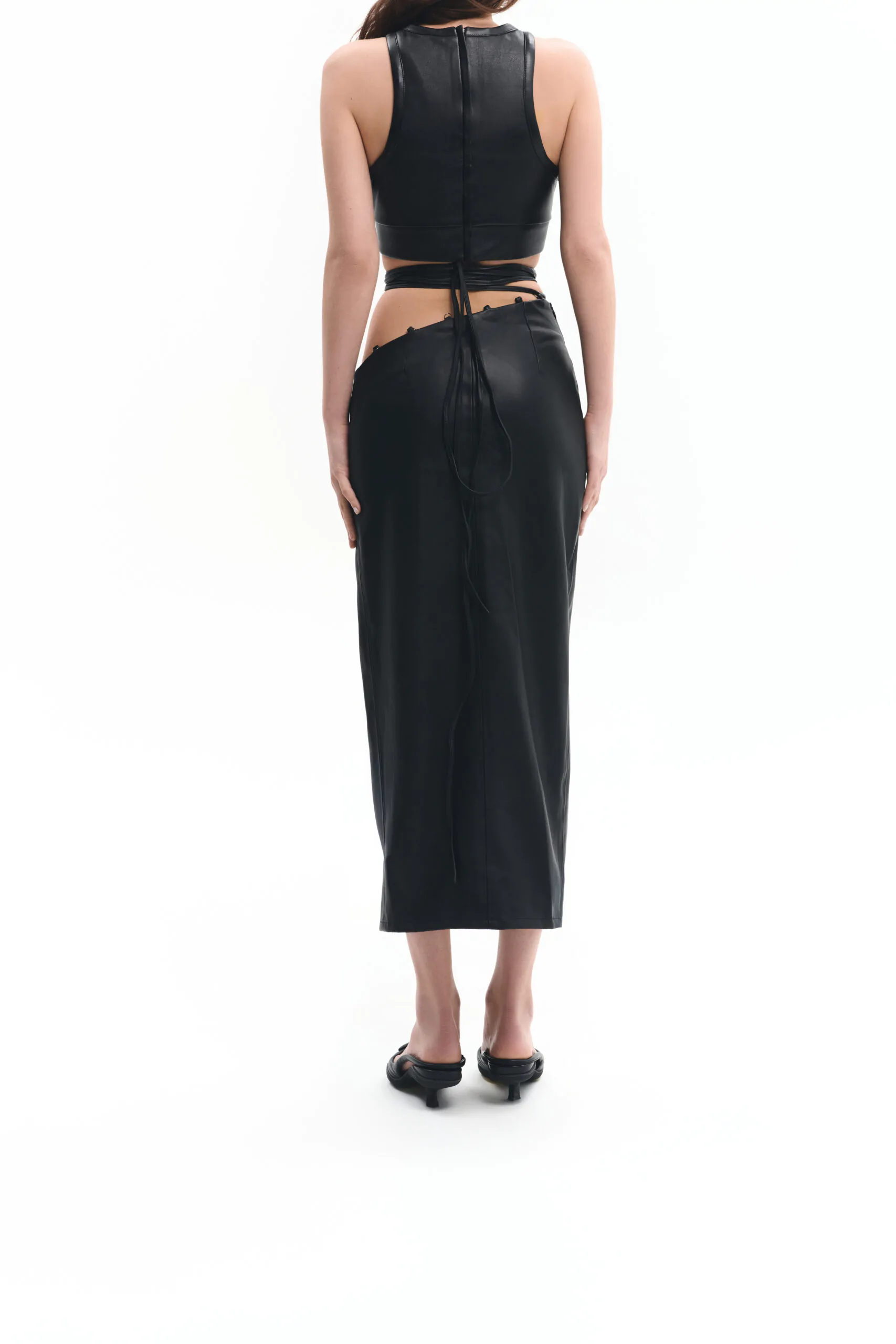 Black skirt with ties (SKU 737/1)