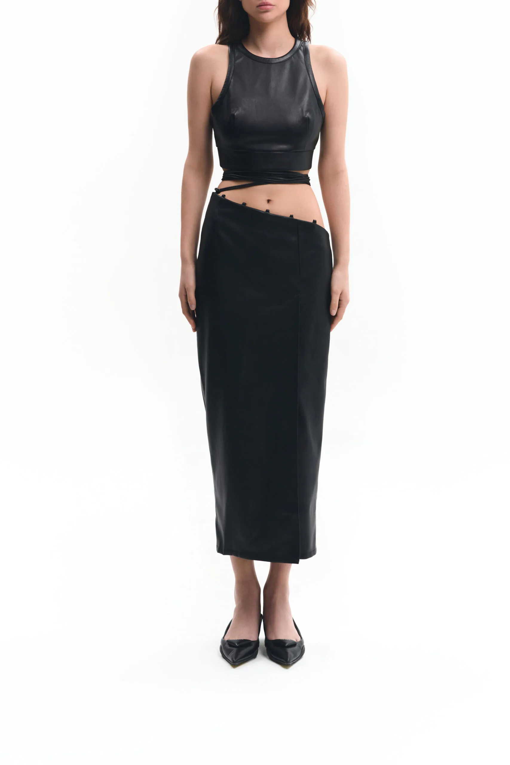Black skirt with ties (SKU 737/1)