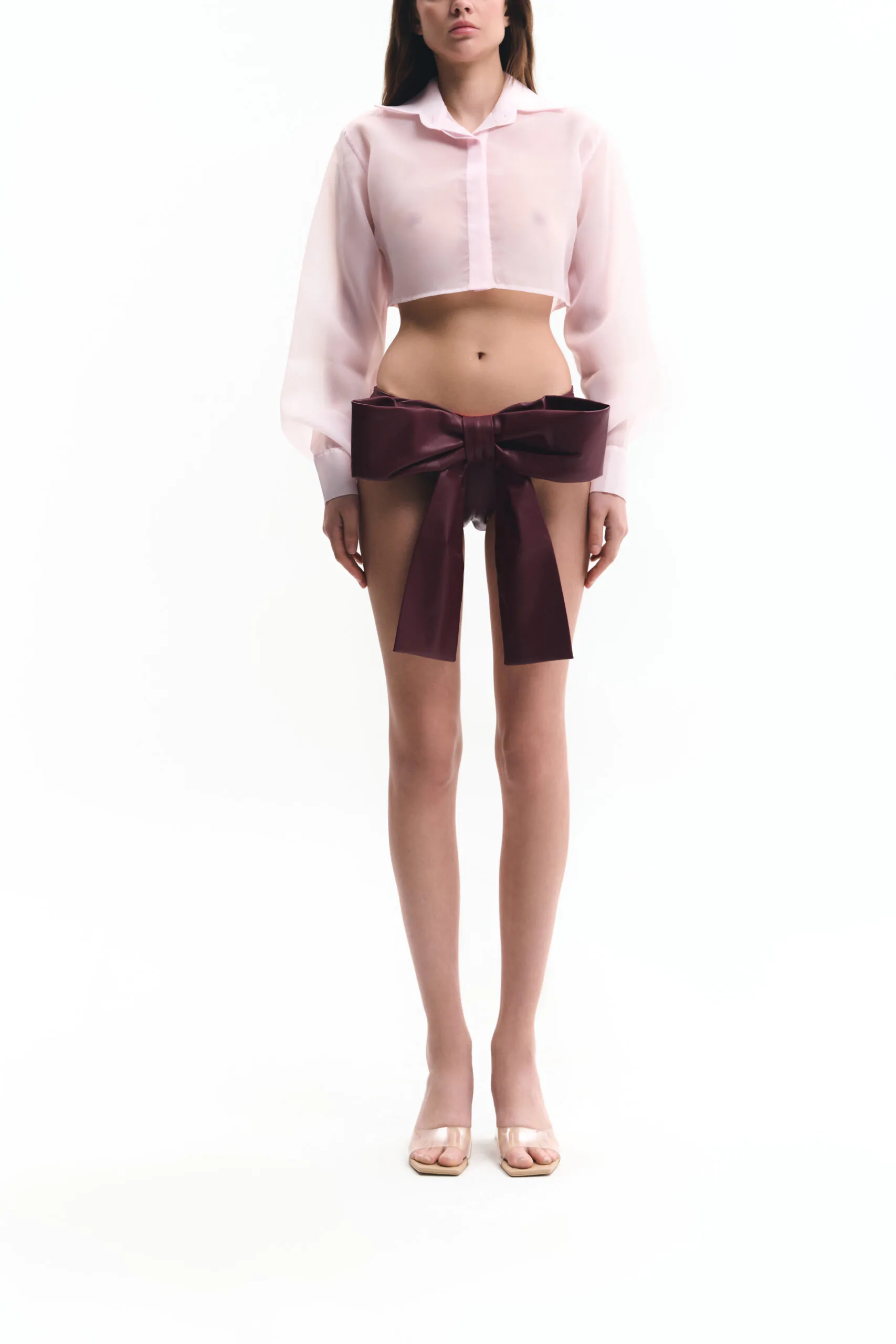 Bordeaux Mini Shorts with Bow (SKU 780/13)