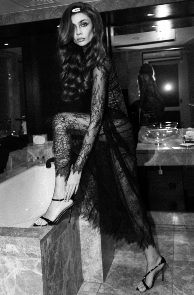 Lace maxi dress